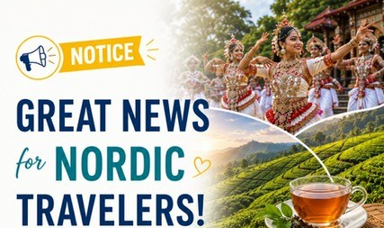 Sri Lanka Issuance of tourists Visa free of charge for Selected 40 Countries from 2026