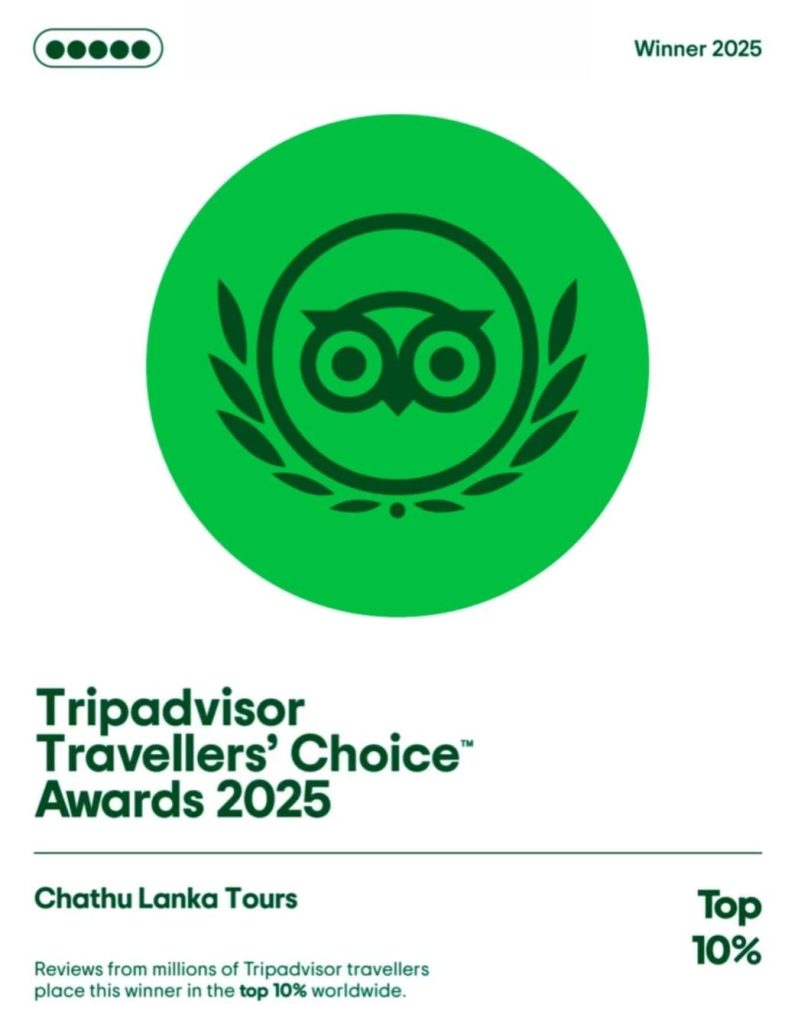 Tripadvisor Travellers’ Choice Award 2025 for Chathu Lanka Tours